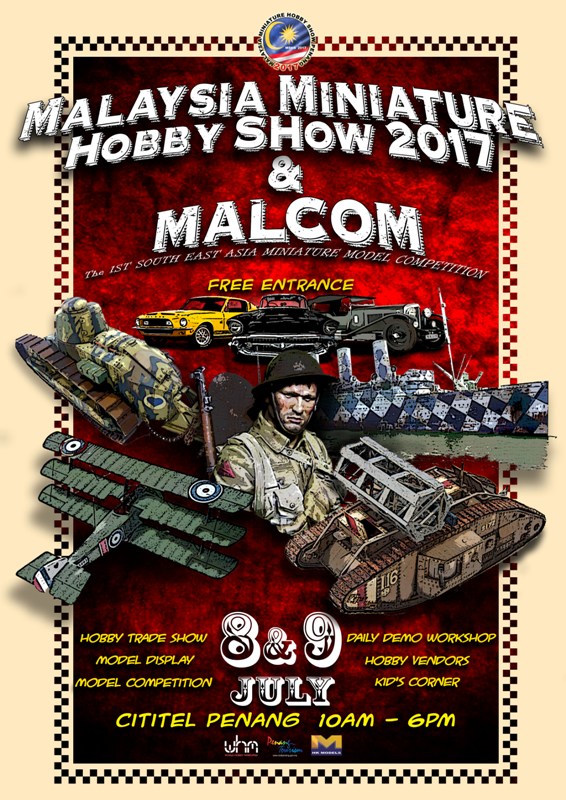 Malaysia Miniature Hobby Show 2017 (MMHS 2017) & Malaysia Competition (MALCOM)